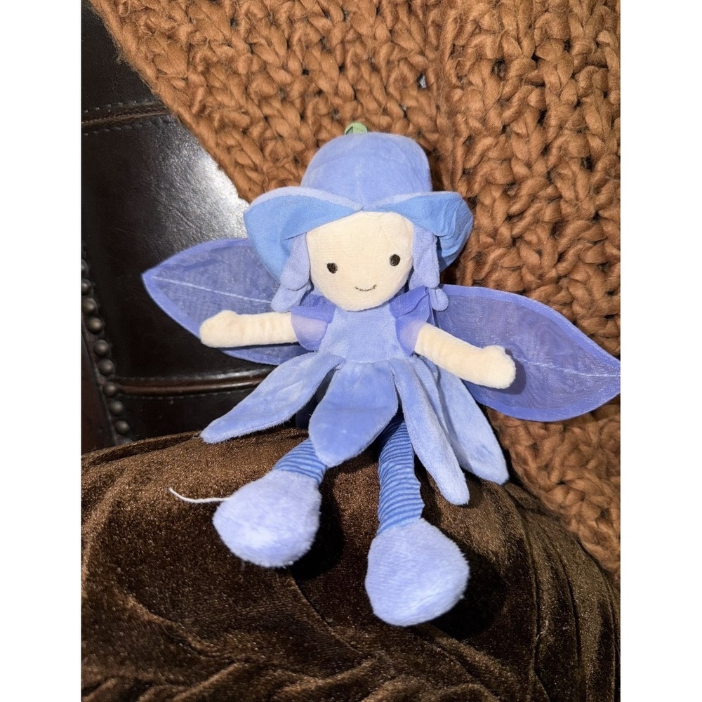 VTG Jellycat Fleur Fairy Delphinium Blue Purple Plush 9" Whimsical Flower